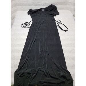 Vintage David Warren New York Black Midi Dress Made In USA Size 6